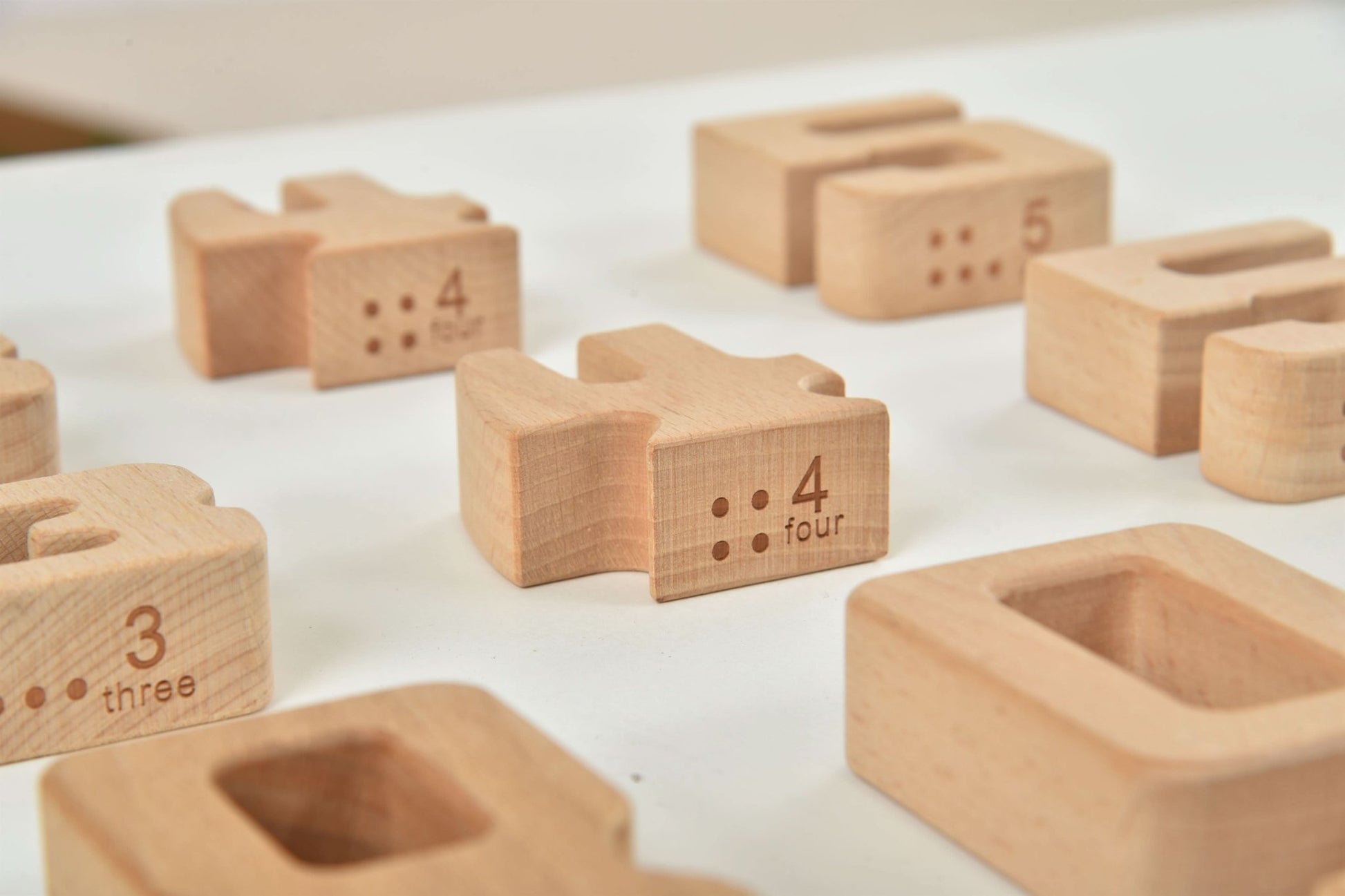 Montessori number blocks – large wooden learning set - The Nurturing Nook