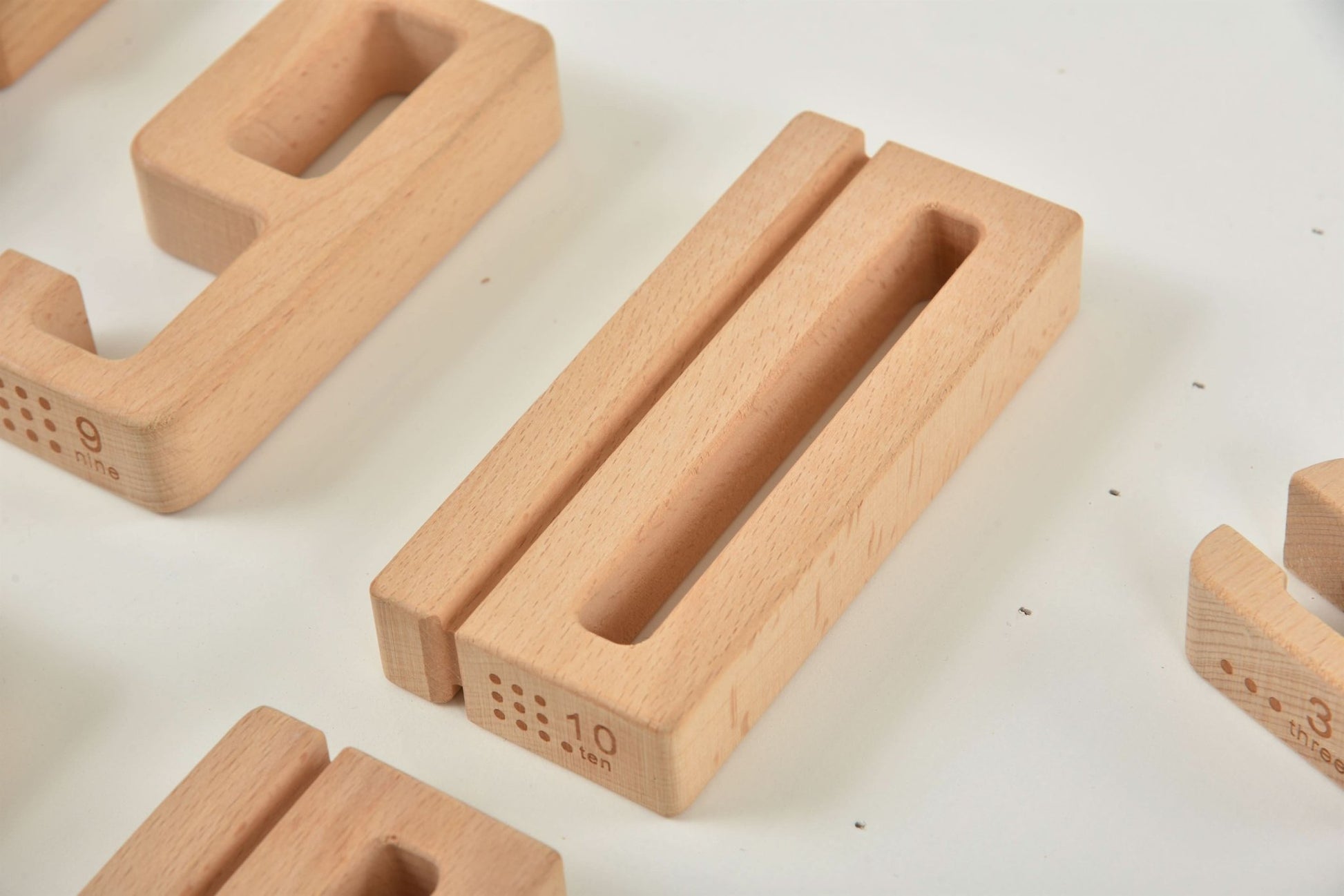 Montessori number blocks – large wooden learning set - The Nurturing Nook