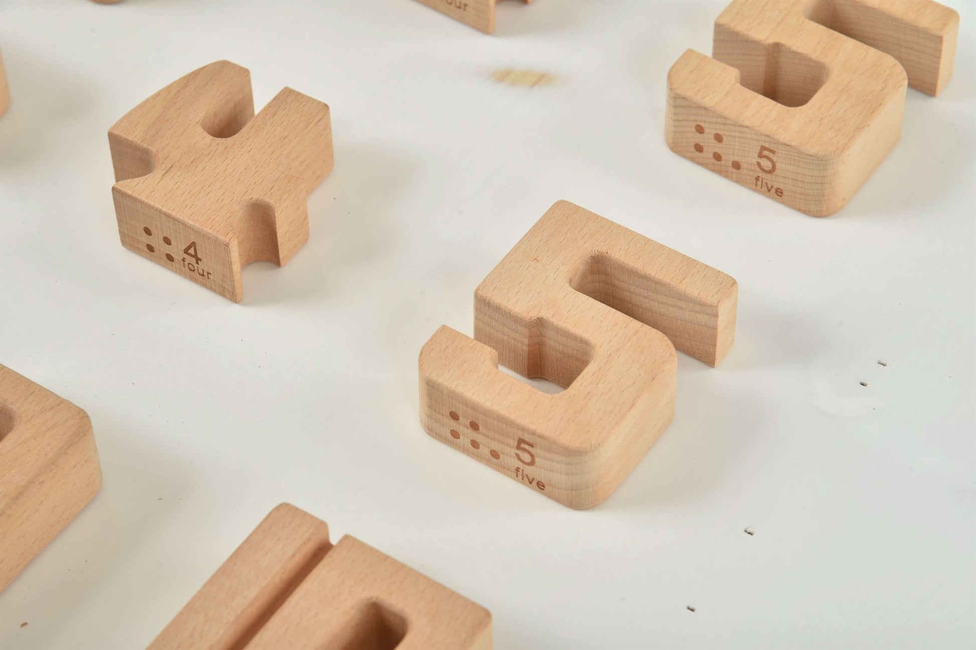 Montessori number blocks – large wooden learning set - The Nurturing Nook