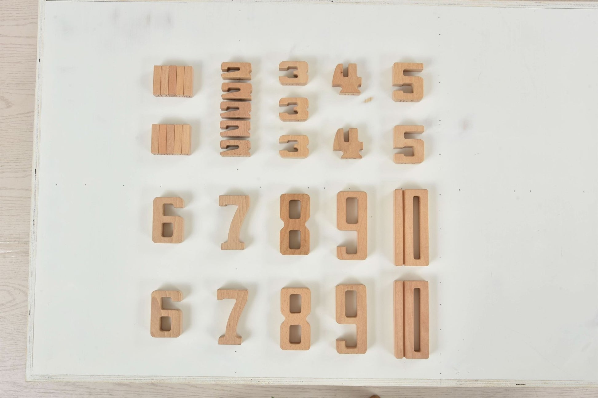 Montessori number blocks – large wooden learning set - The Nurturing Nook