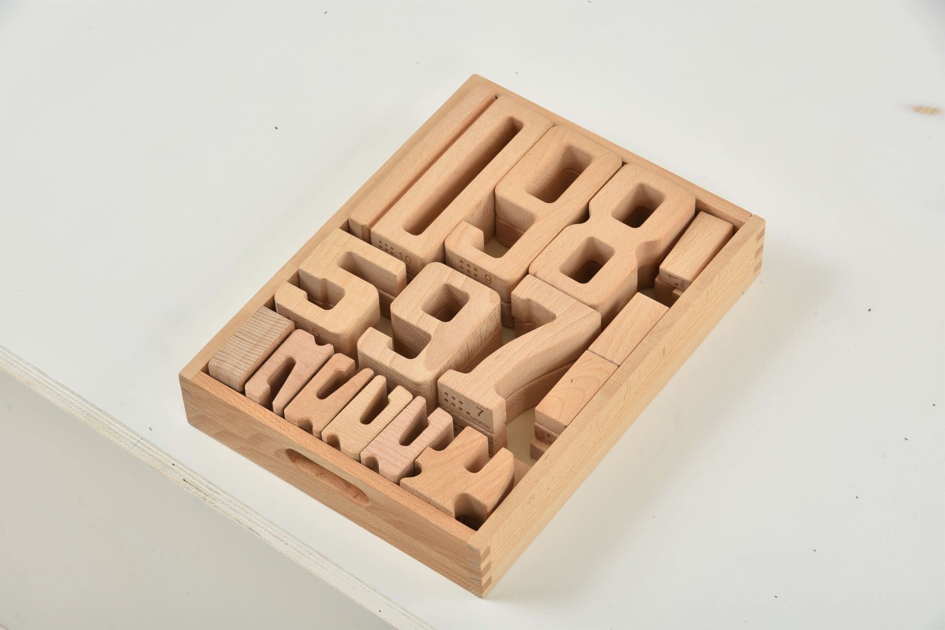 Montessori number blocks – large wooden learning set - The Nurturing Nook