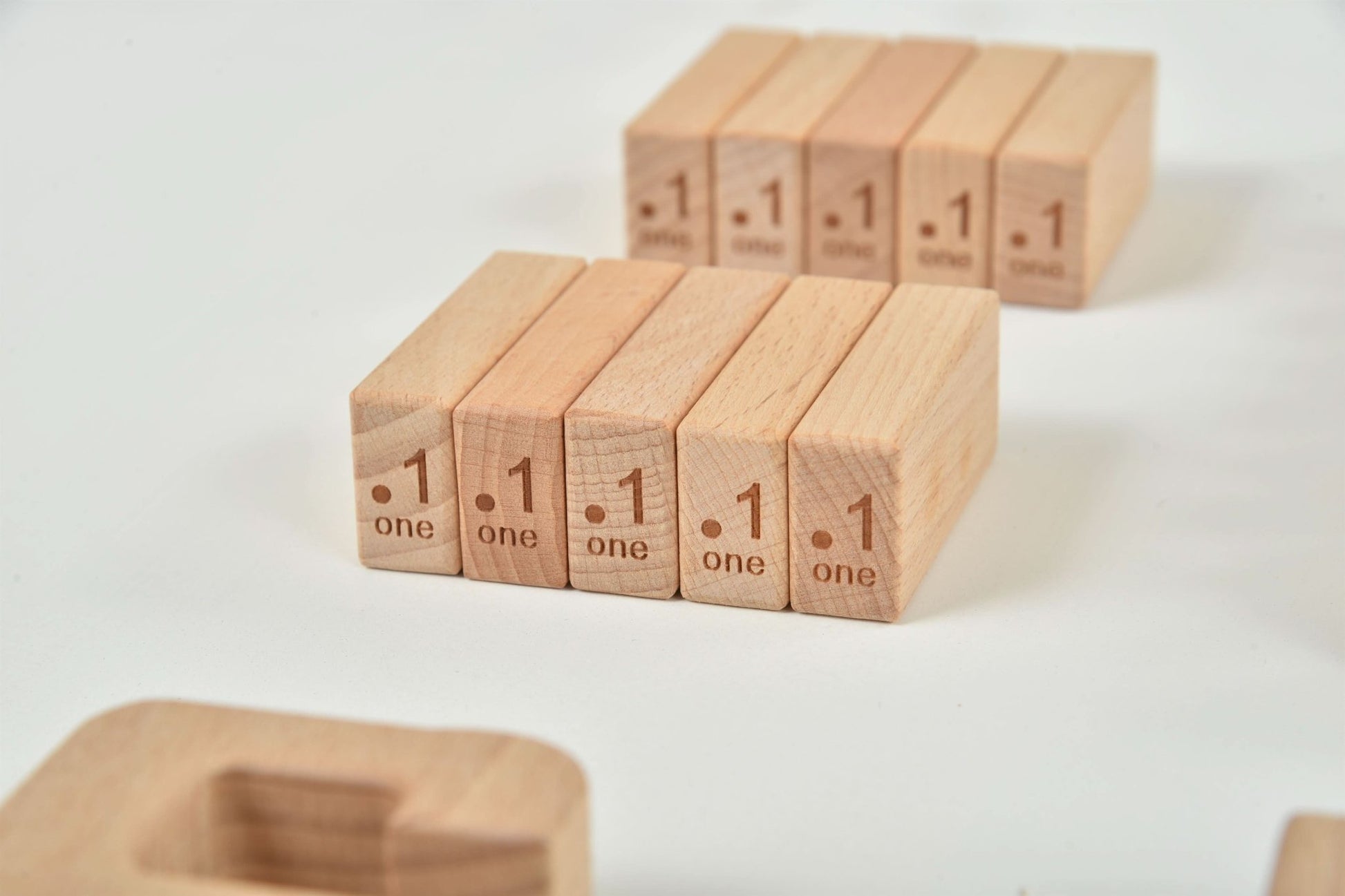 Montessori number blocks – large wooden learning set - The Nurturing Nook