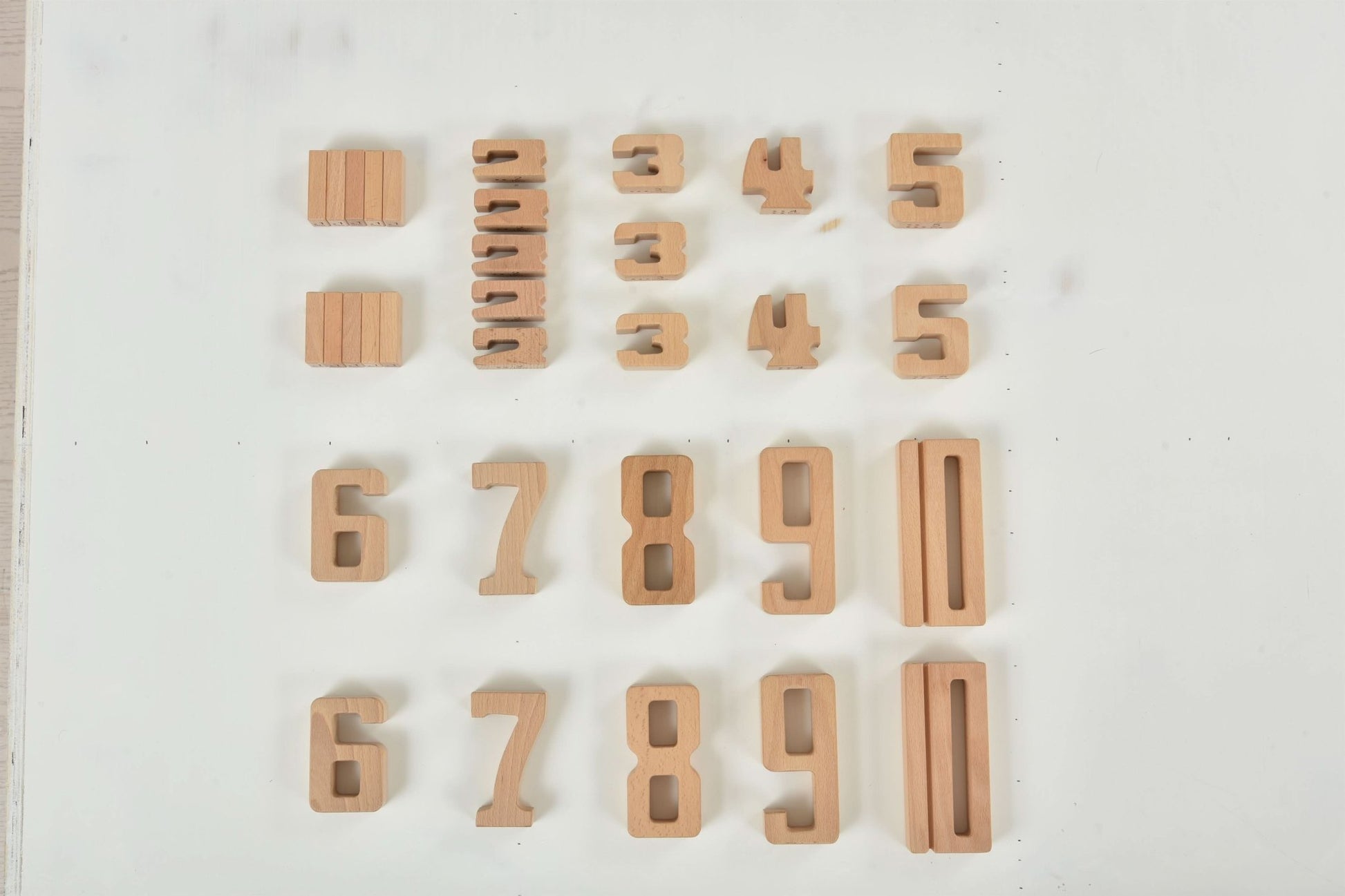 Montessori number blocks – large wooden learning set - The Nurturing Nook