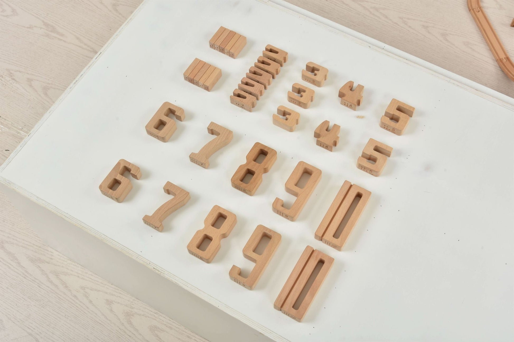 Montessori number blocks – large wooden learning set - The Nurturing Nook