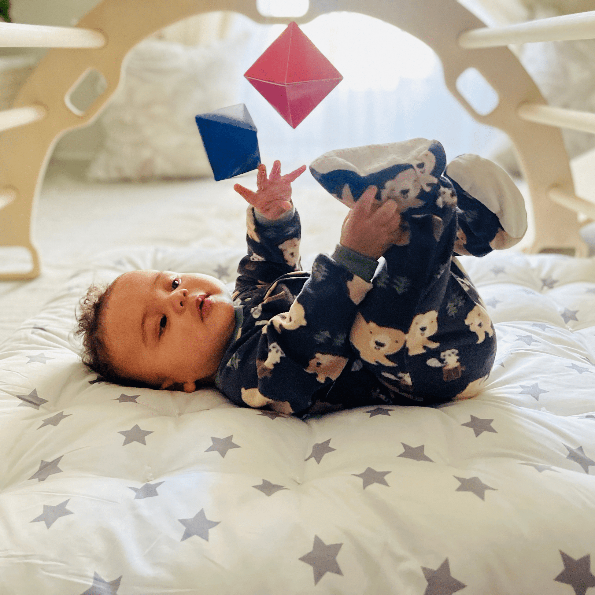 Montessori Octahedron Mobile - The Nurturing Nook