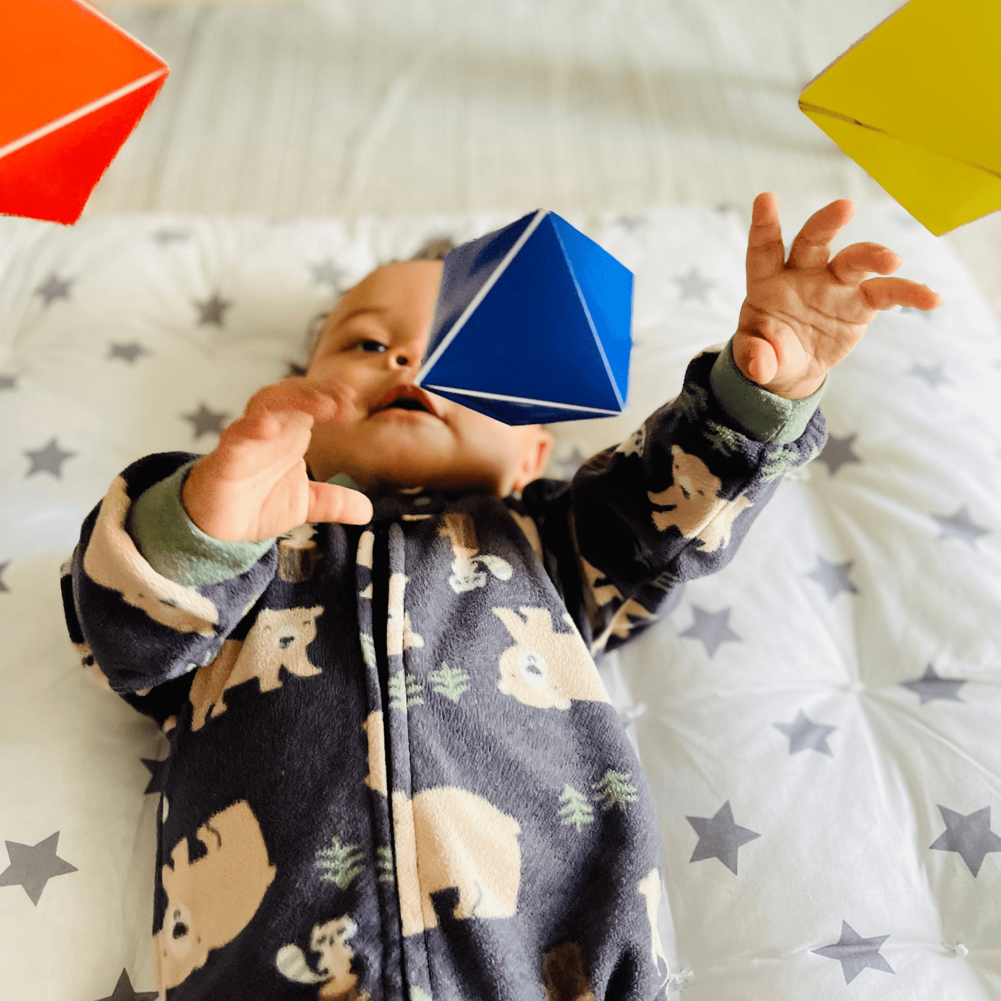 Montessori Octahedron Mobile - The Nurturing Nook
