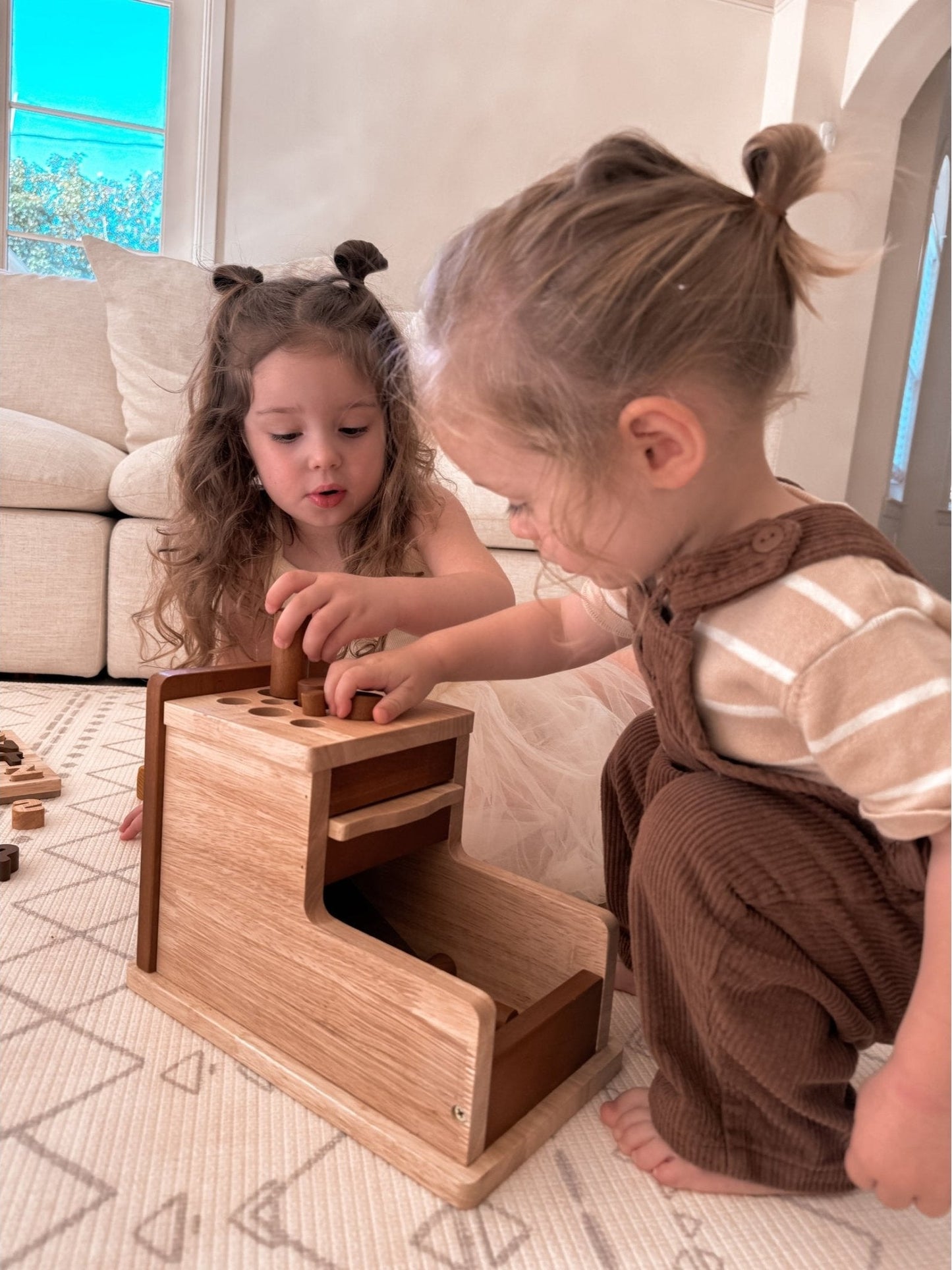 Montessori Peg Posting Box - The Nurturing Nook