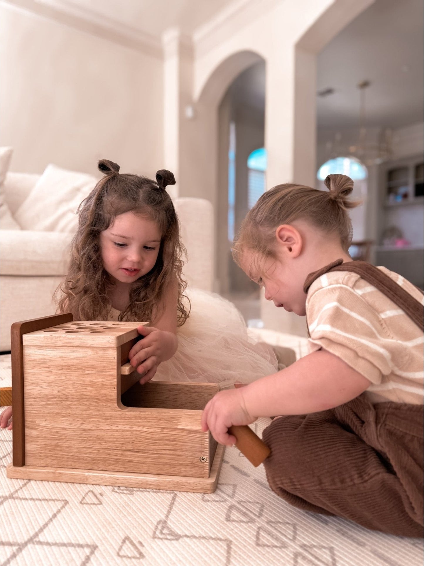 Montessori Peg Posting Box - The Nurturing Nook