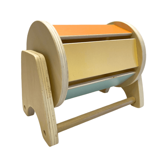 Montessori Spinning Drum in Pastel Colors - The Nurturing Nook