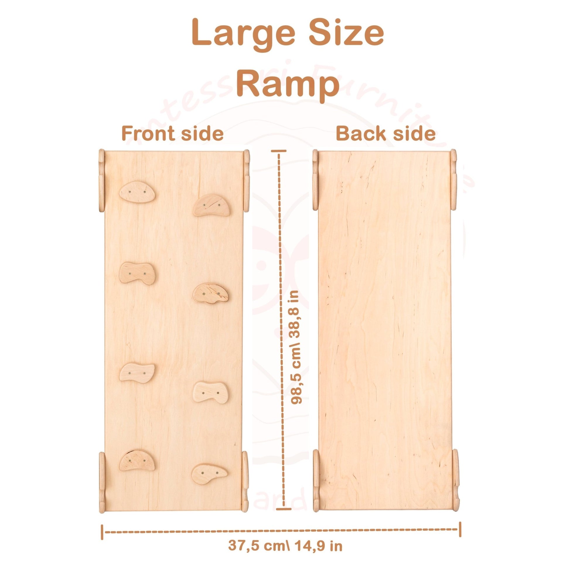 Montessori triangle climber set – with arch & ramp - The Nurturing Nook