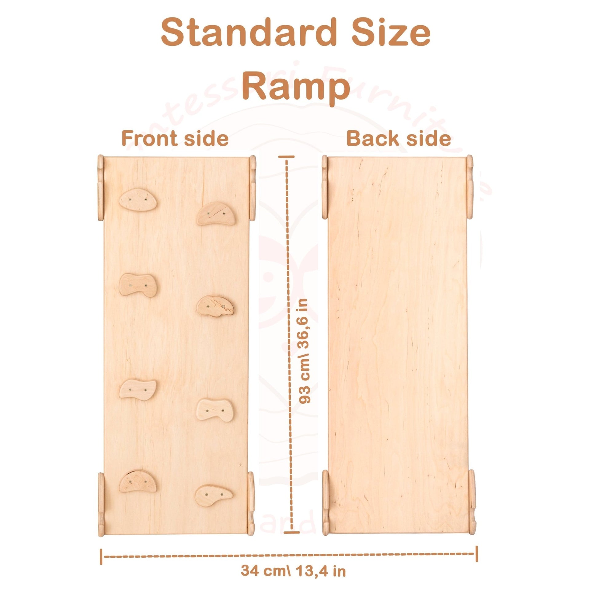 Montessori triangle climber set – with arch & ramp - The Nurturing Nook
