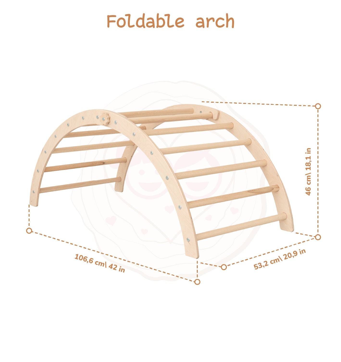 Montessori triangle climber set – with arch & ramp - The Nurturing Nook