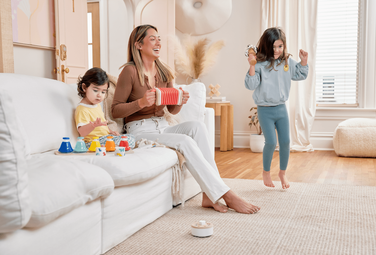 Montessori wooden music set for toddlers - The Nurturing Nook