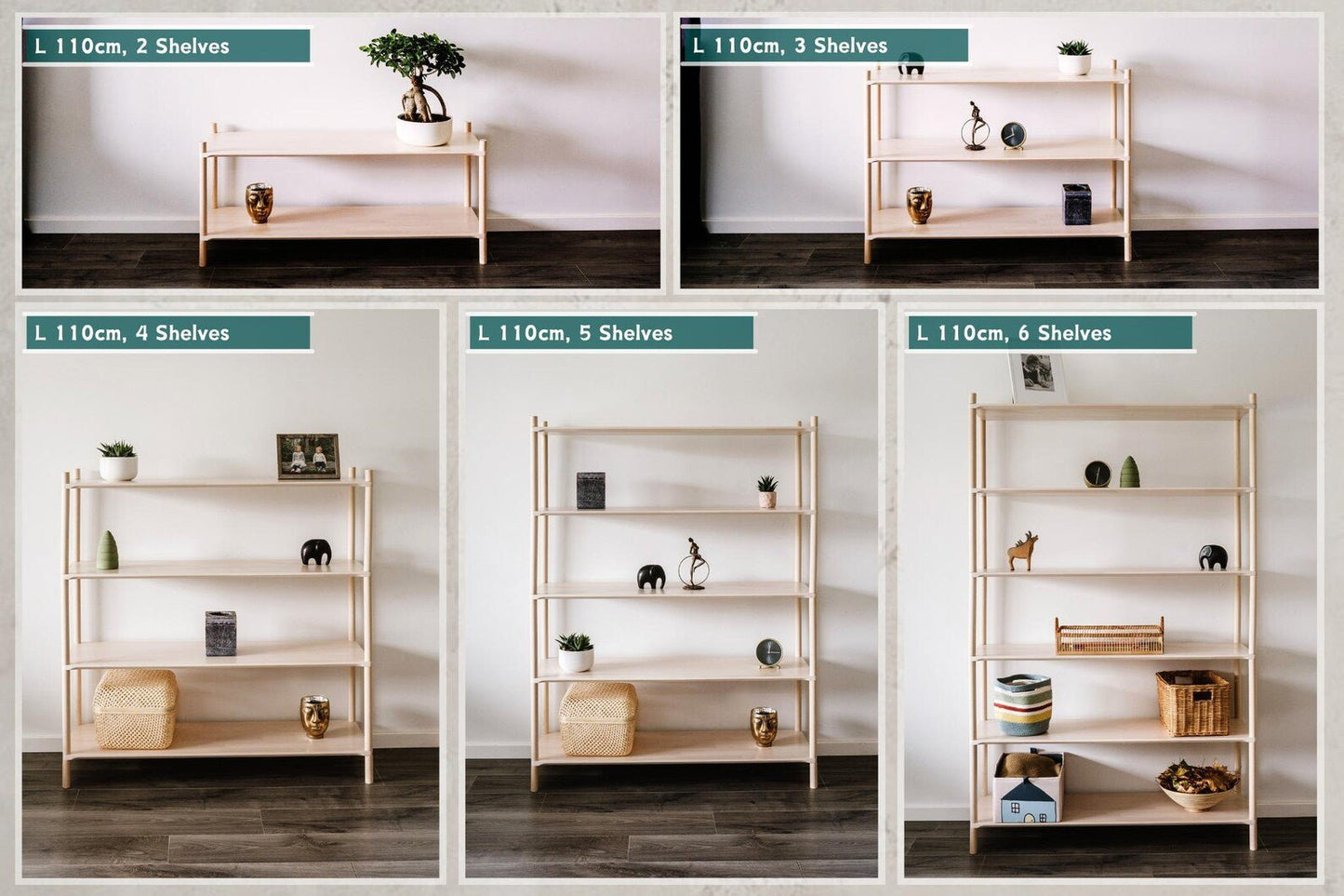 Montessori Wooden Shelf - Minimalist Floor Organizer & Kids Room Storage | Freestanding Natural Wood Shelf for Living Room & Bedroom Decor - The Nurturing Nook