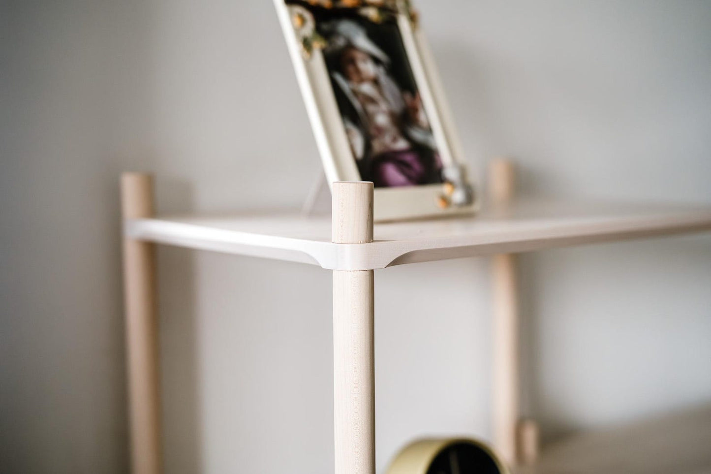 Montessori Wooden Shelf - Minimalist Floor Organizer & Kids Room Storage | Freestanding Natural Wood Shelf for Living Room & Bedroom Decor - The Nurturing Nook