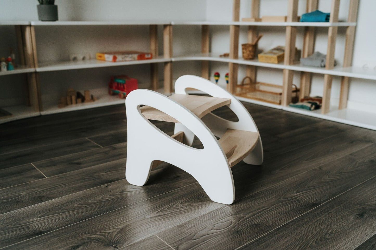Montessori Wooden Step Stool - The Nurturing Nook