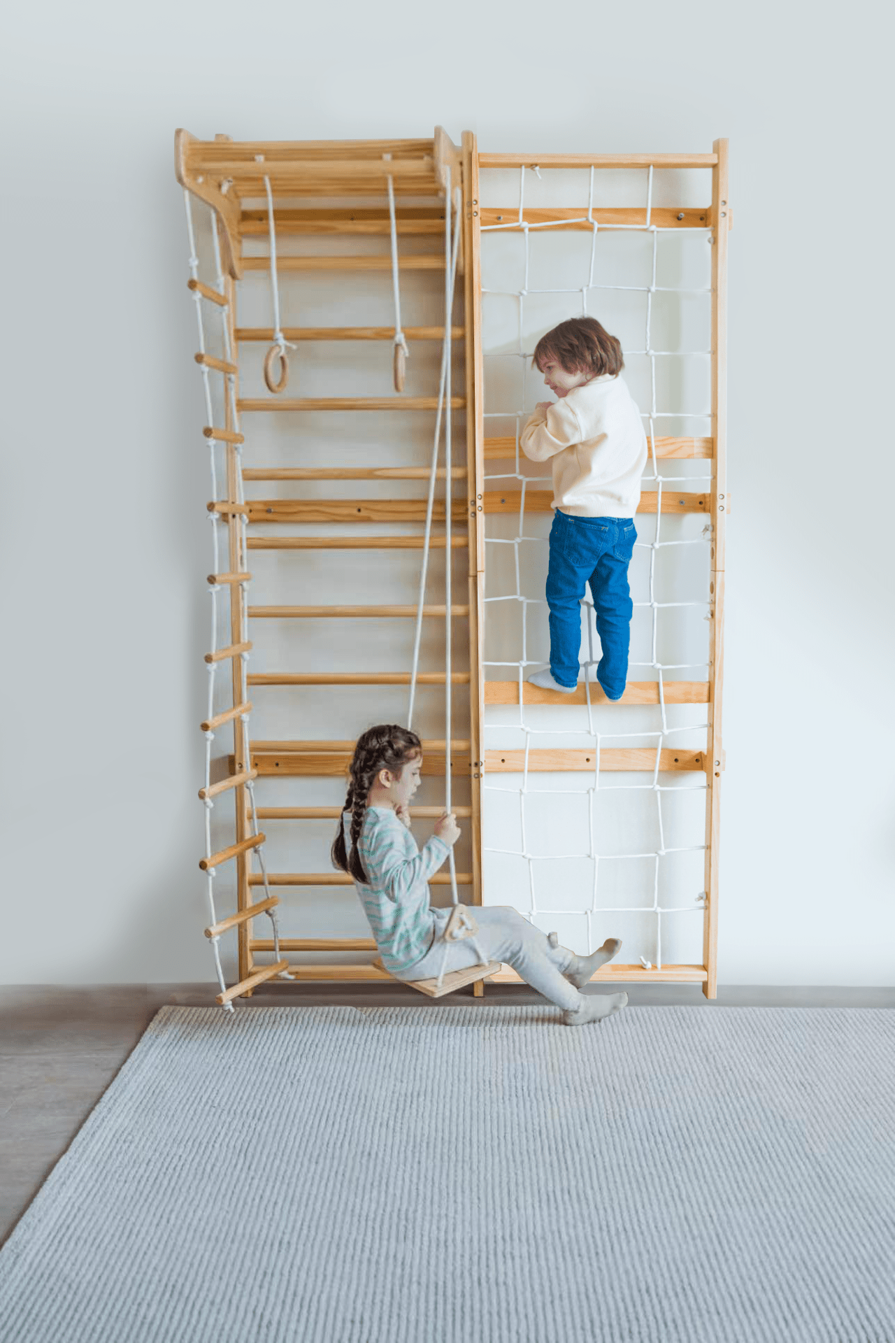 Neem Swedish Wall Ladder and Climber - The Nurturing Nook