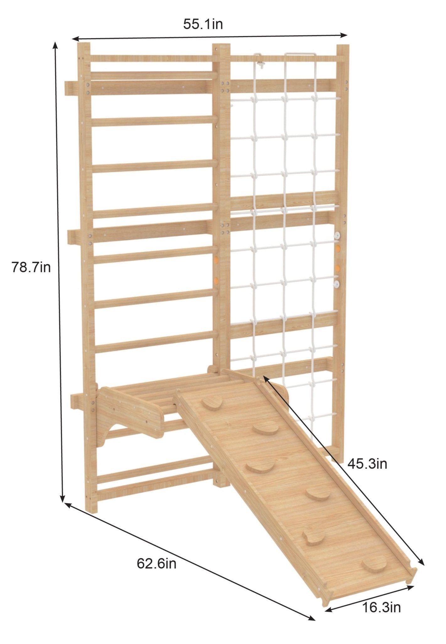 Neem Swedish Wall Ladder and Climber - The Nurturing Nook