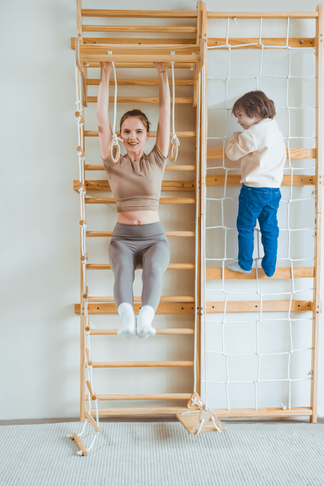 5-in-1 neem Swedish wall ladder and climber