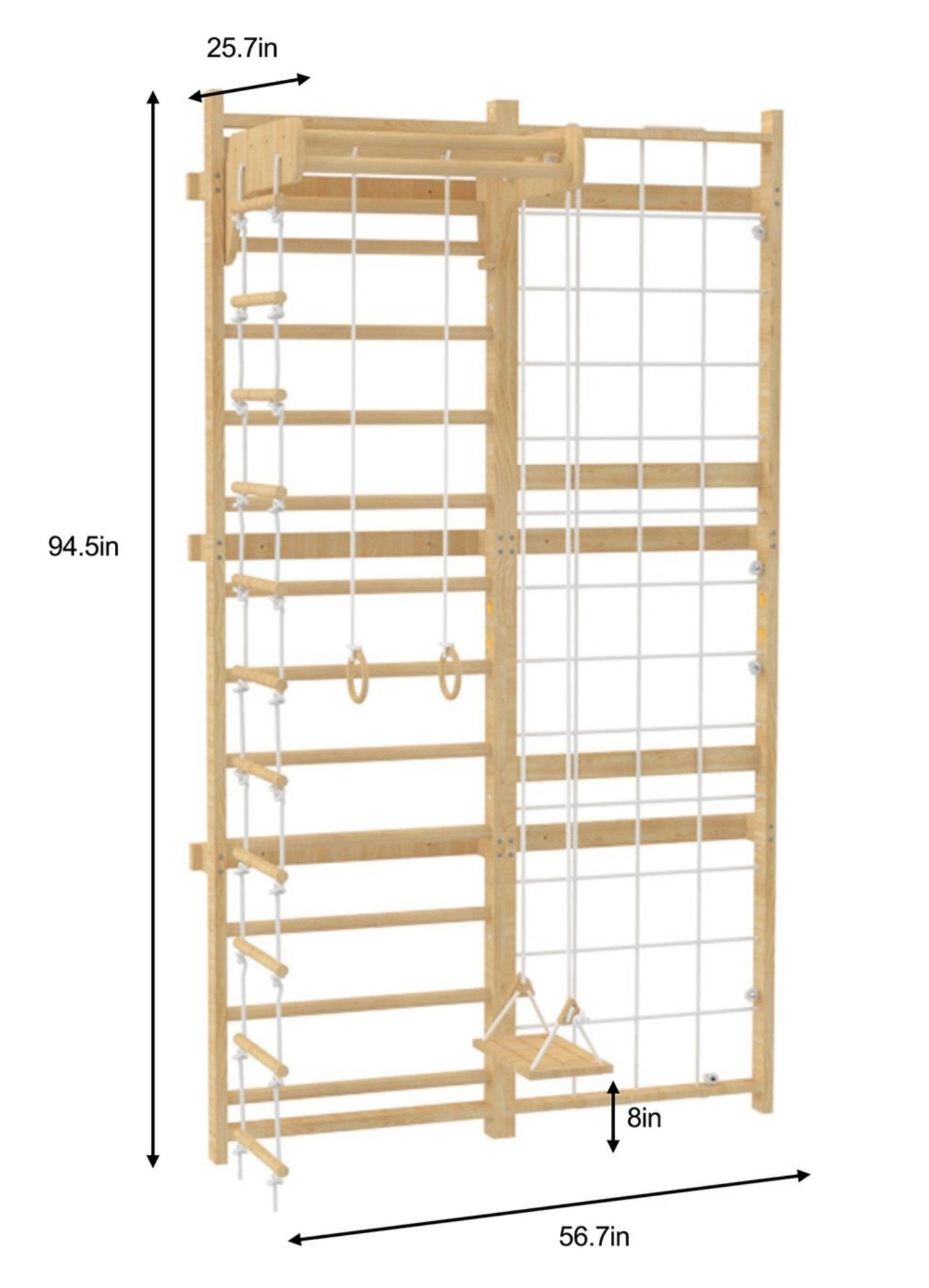 Neem Swedish Wall Ladder and Climber - The Nurturing Nook
