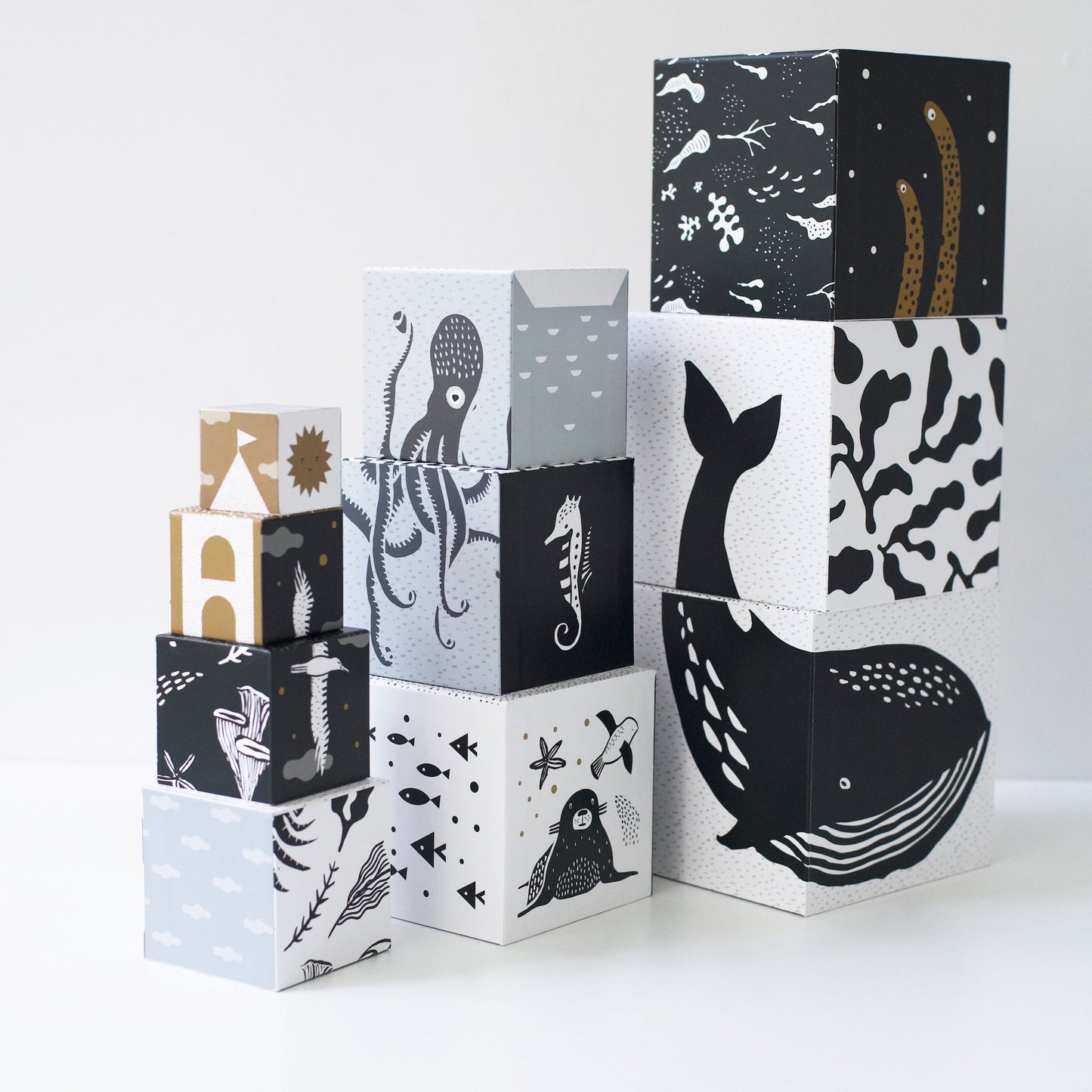 Nesting Blocks - Ocean Animals - The Nurturing Nook