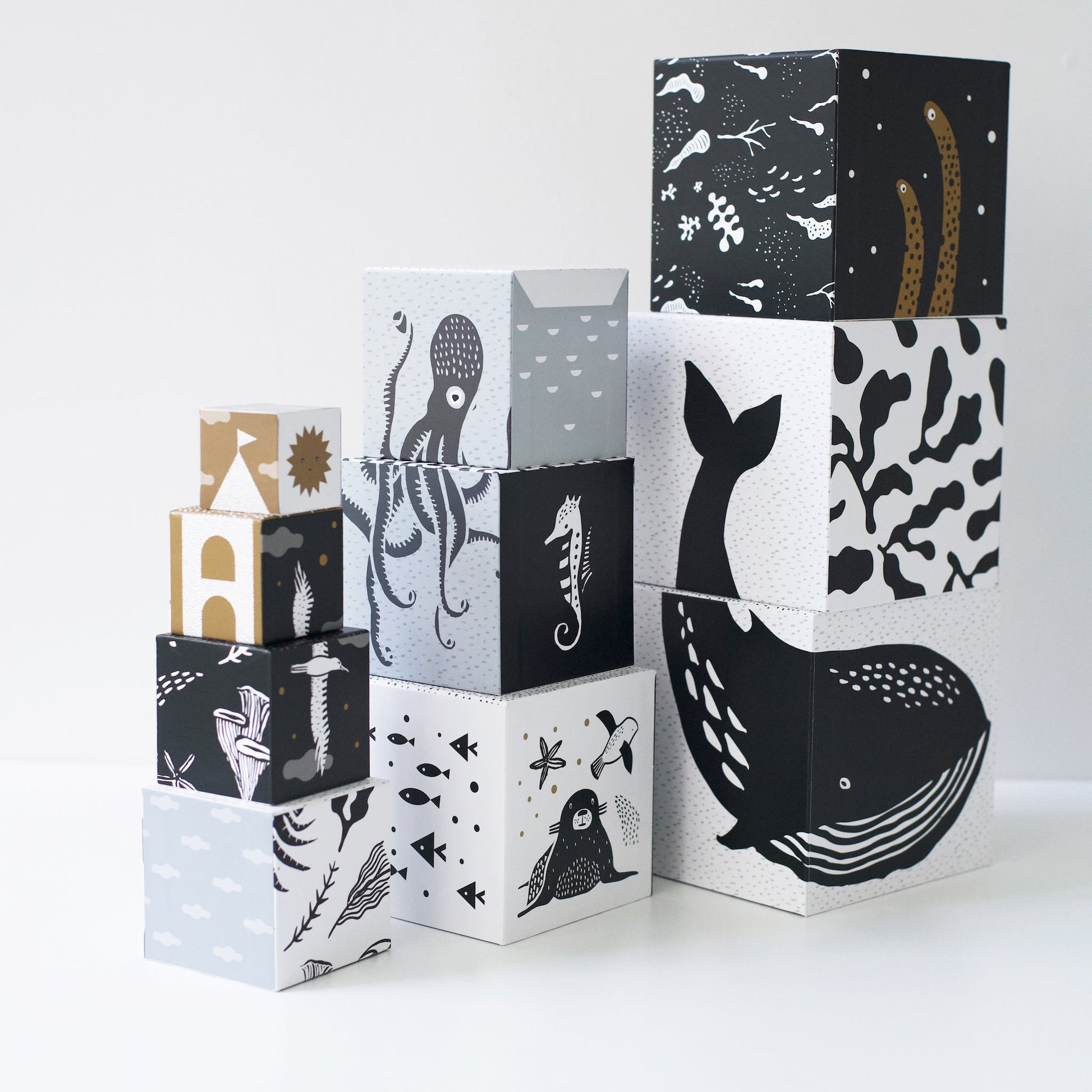 Nesting Blocks - Ocean Animals - The Nurturing Nook