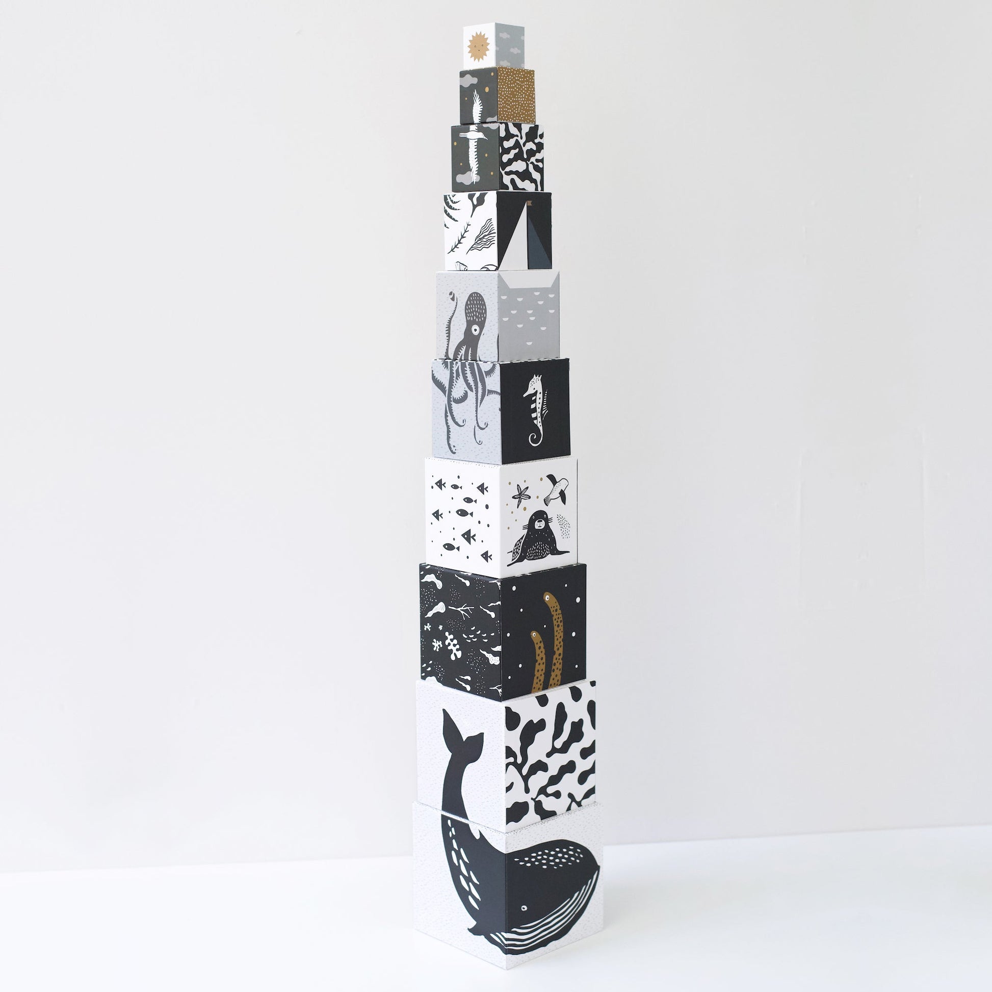 Nesting Blocks - Ocean Animals - The Nurturing Nook