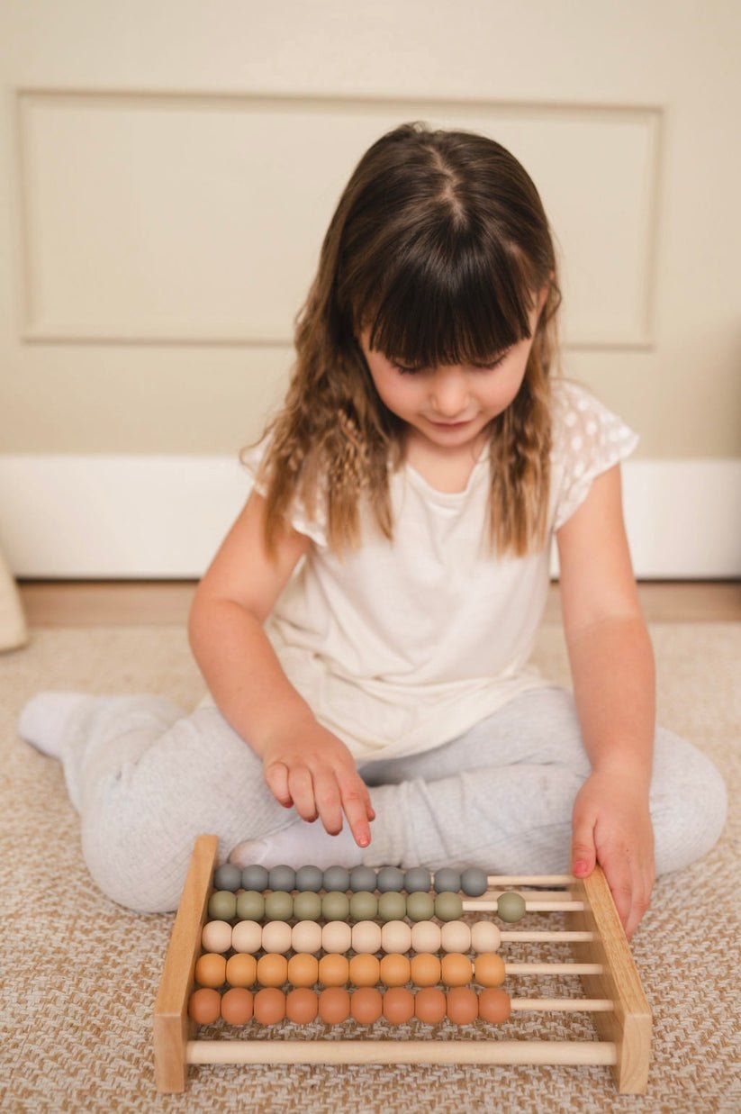 Neutral Wooden Abacus - The Nurturing Nook