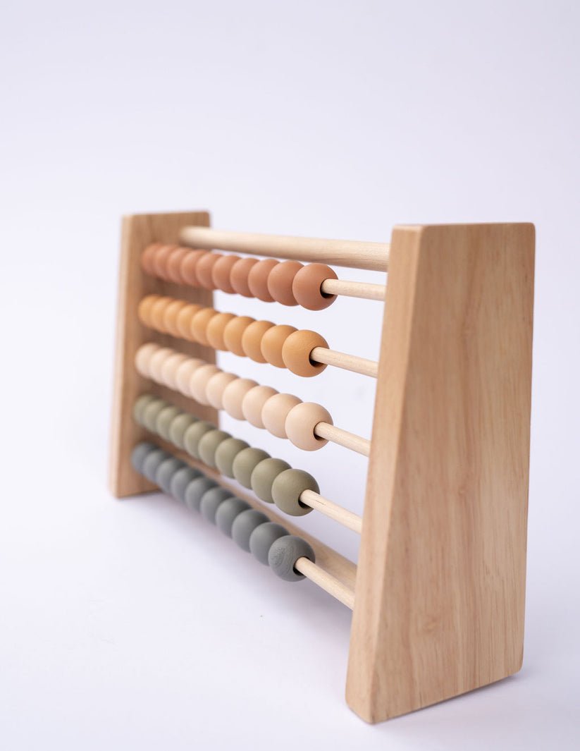 Neutral Wooden Abacus - The Nurturing Nook