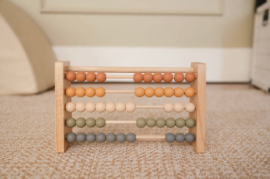 Neutral Wooden Abacus - The Nurturing Nook