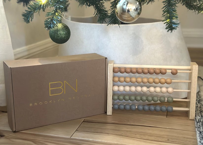 Neutral Wooden Abacus - The Nurturing Nook