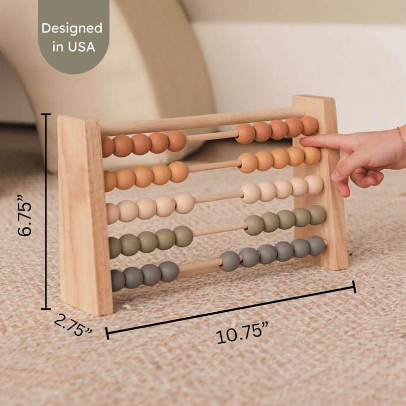 Neutral Wooden Abacus - The Nurturing Nook