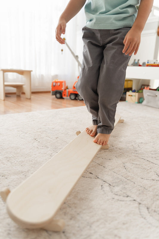 Montessori Wobble Beam- The Nurturing Nook