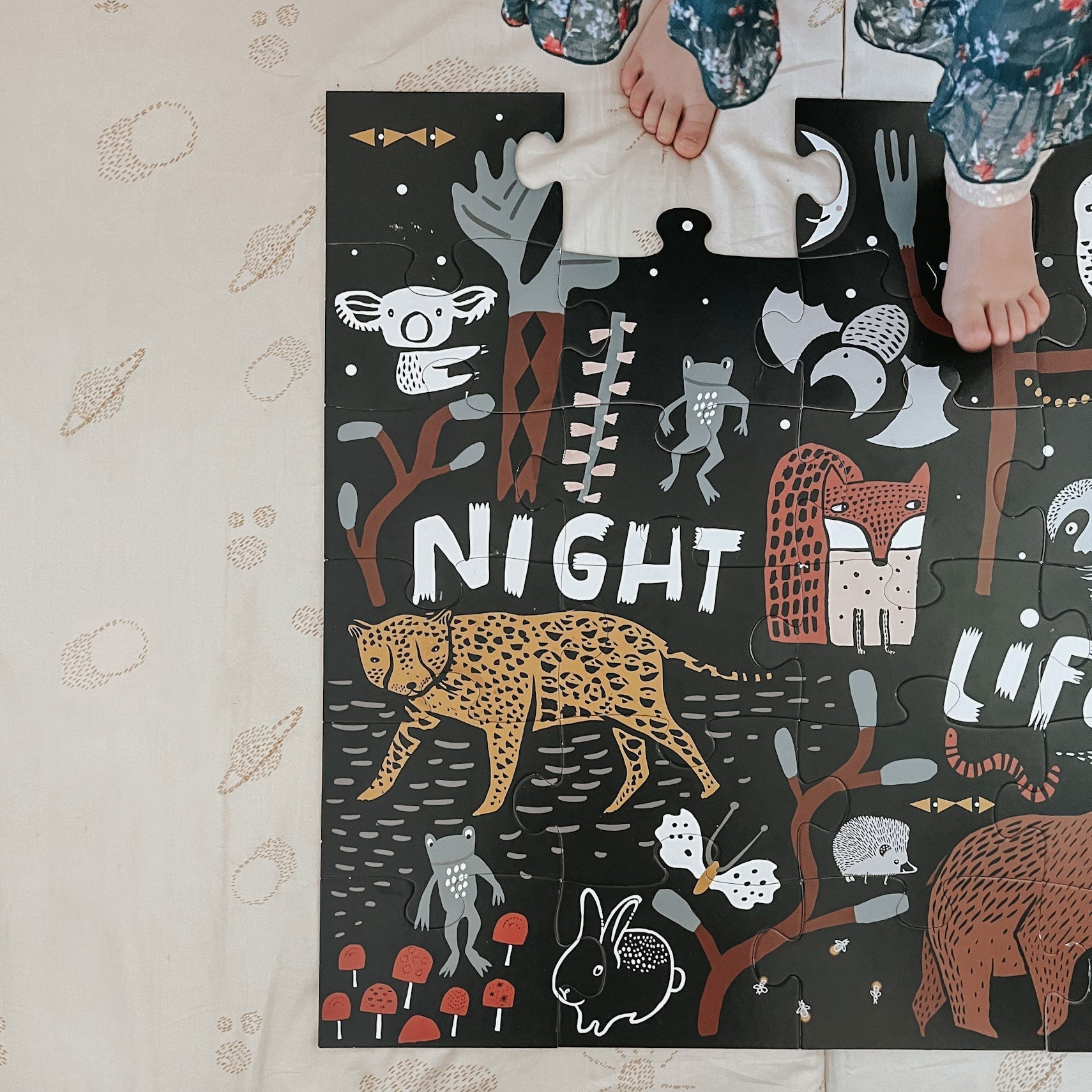 Night Life Floor Puzzle - The Nurturing Nook