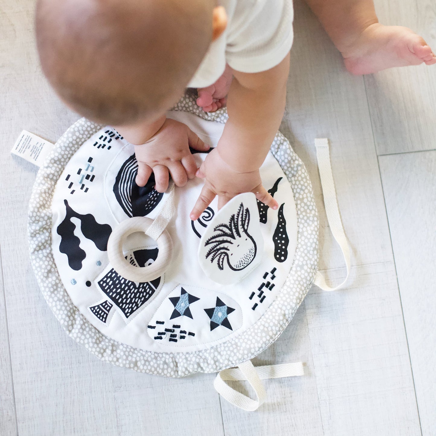 Ocean activity pad – organic sensory play mat for babies - The Nurturing Nook