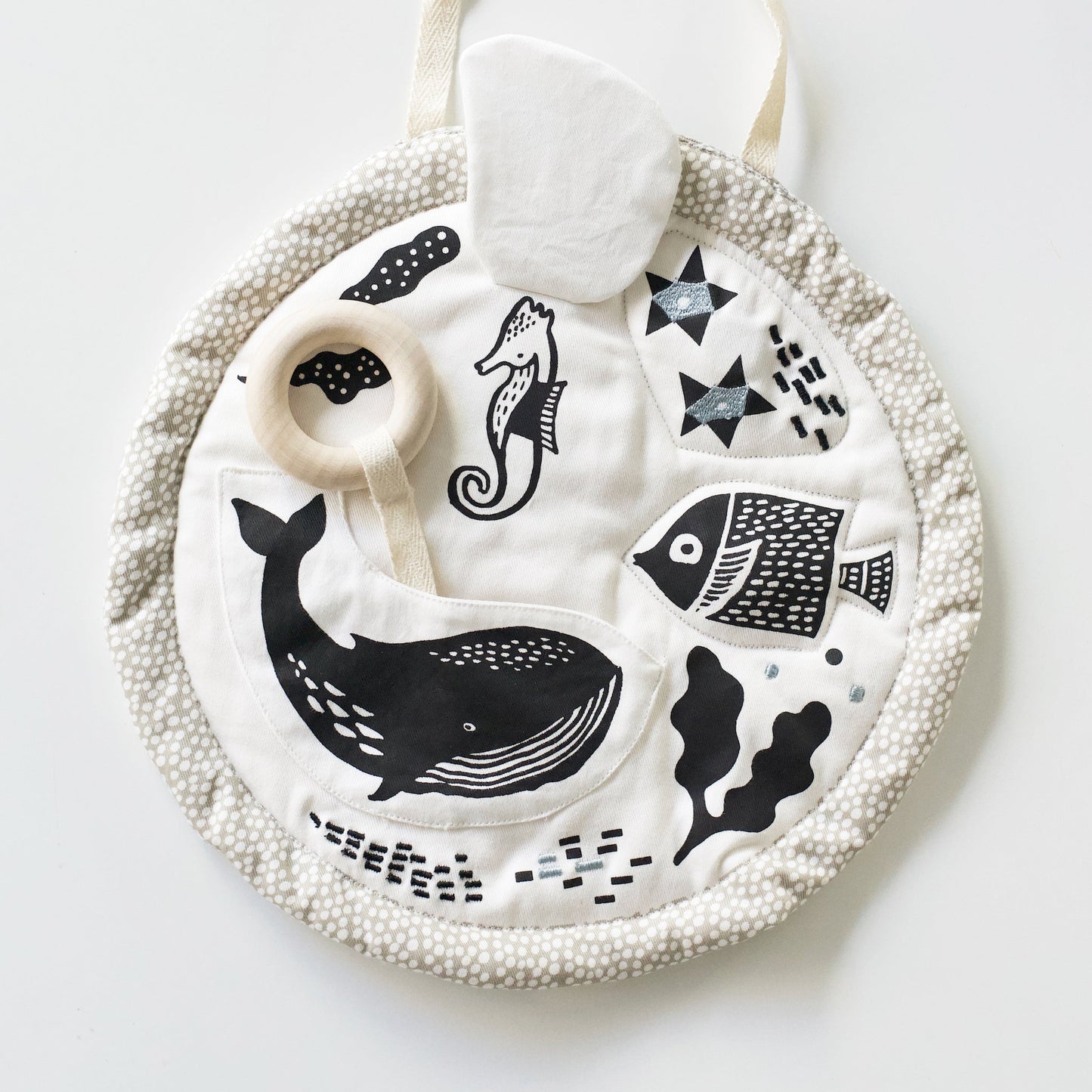 Ocean activity pad – organic sensory play mat for babies - The Nurturing Nook