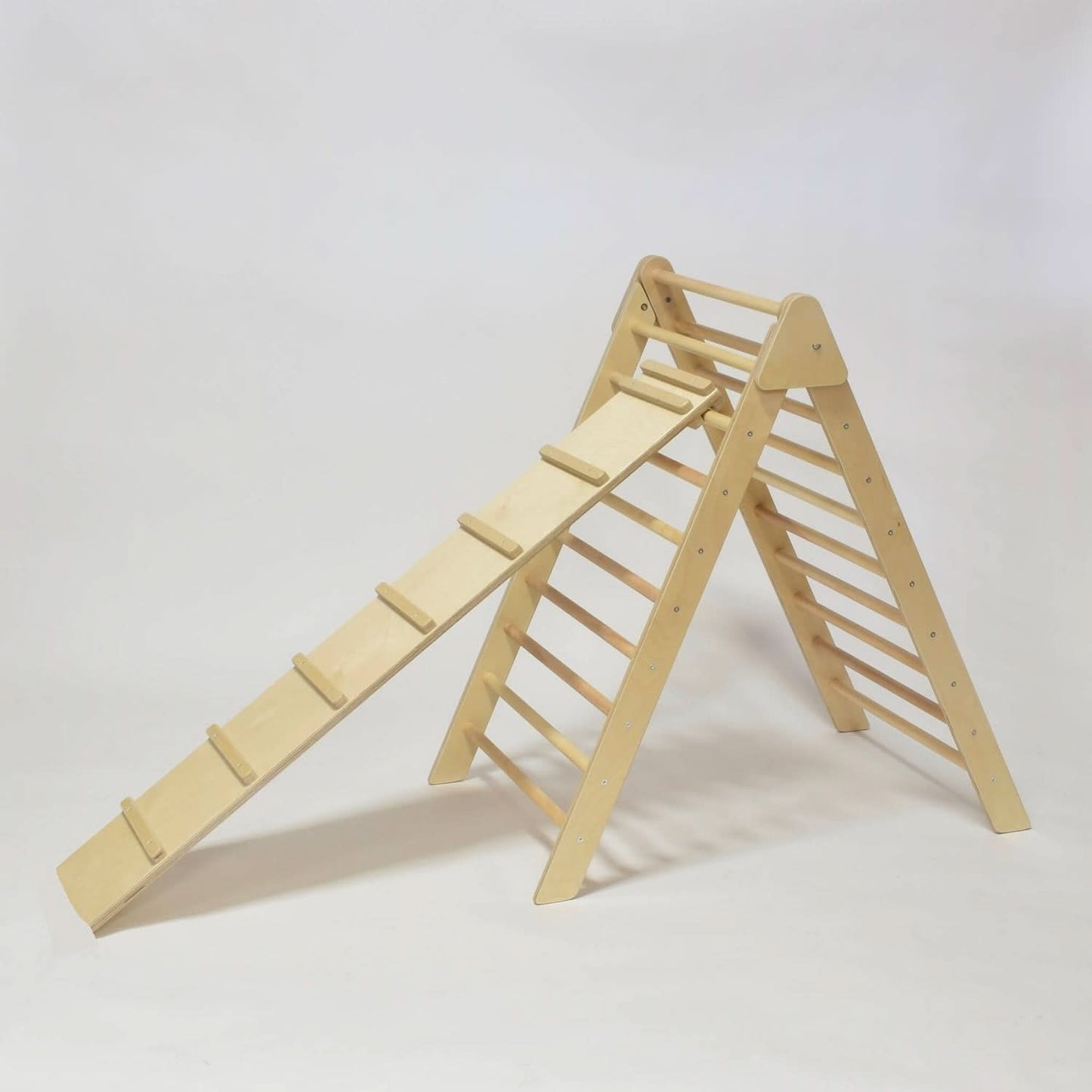 Olive - Pikler Triangle Ladder and Climber Slide - Multiple Sizes - The Nurturing Nook