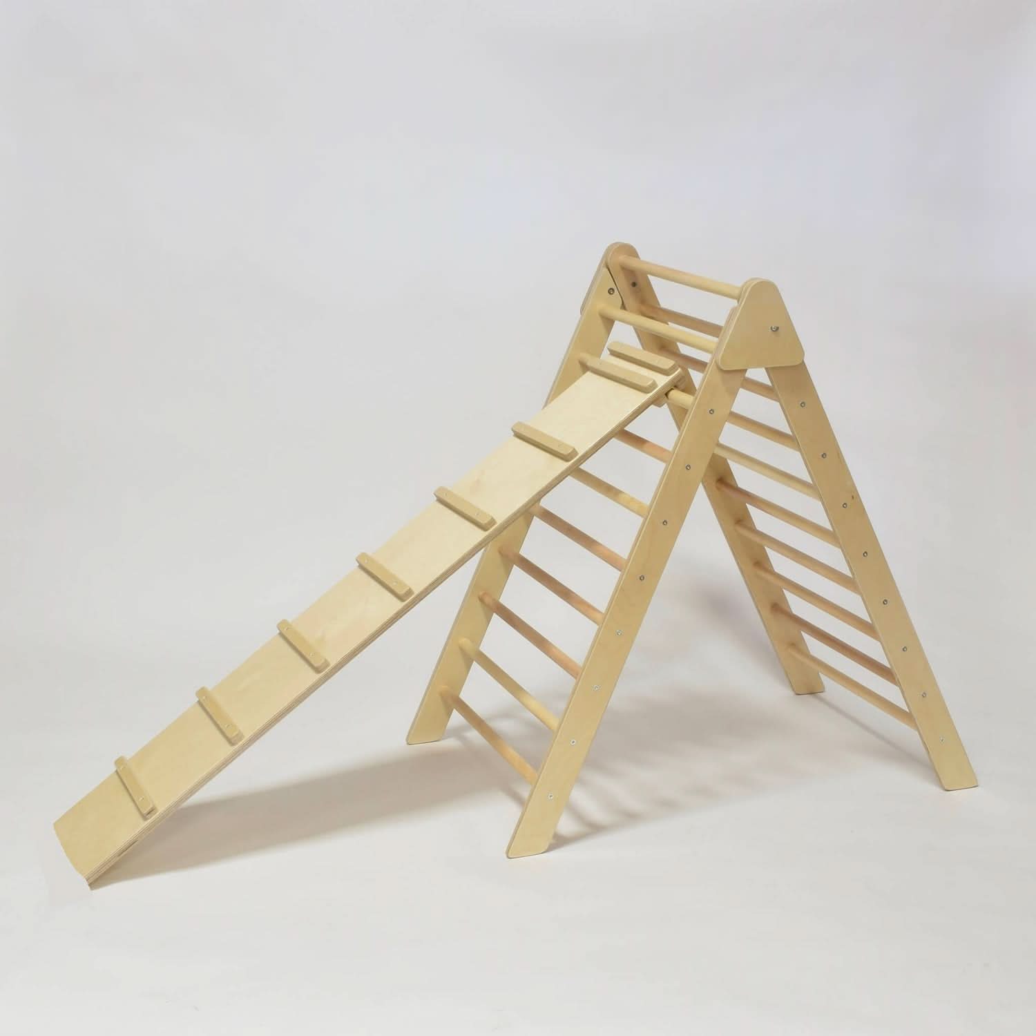 Olive - Pikler Triangle Ladder and Climber Slide - Multiple Sizes - The Nurturing Nook