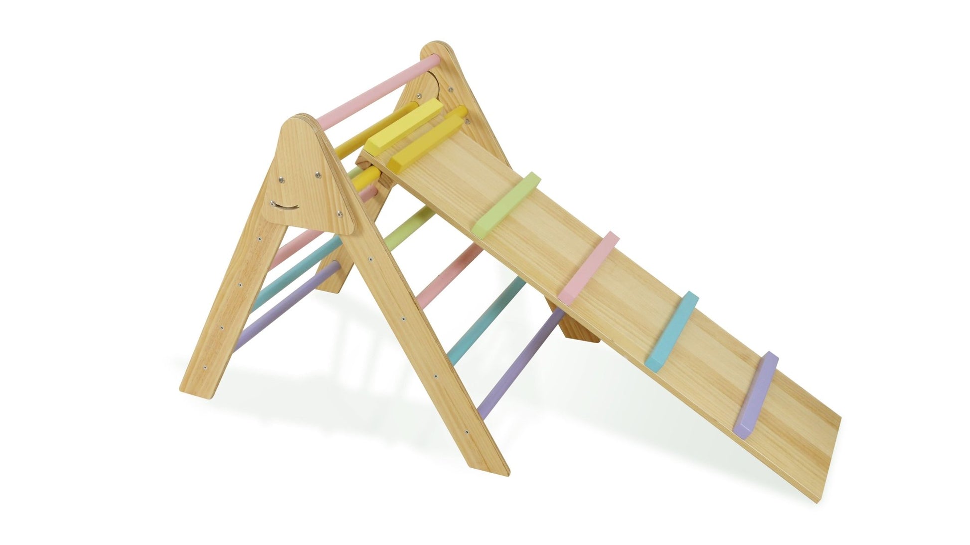 Olive - Pikler Triangle Ladder and Climber Slide - Multiple Sizes - The Nurturing Nook