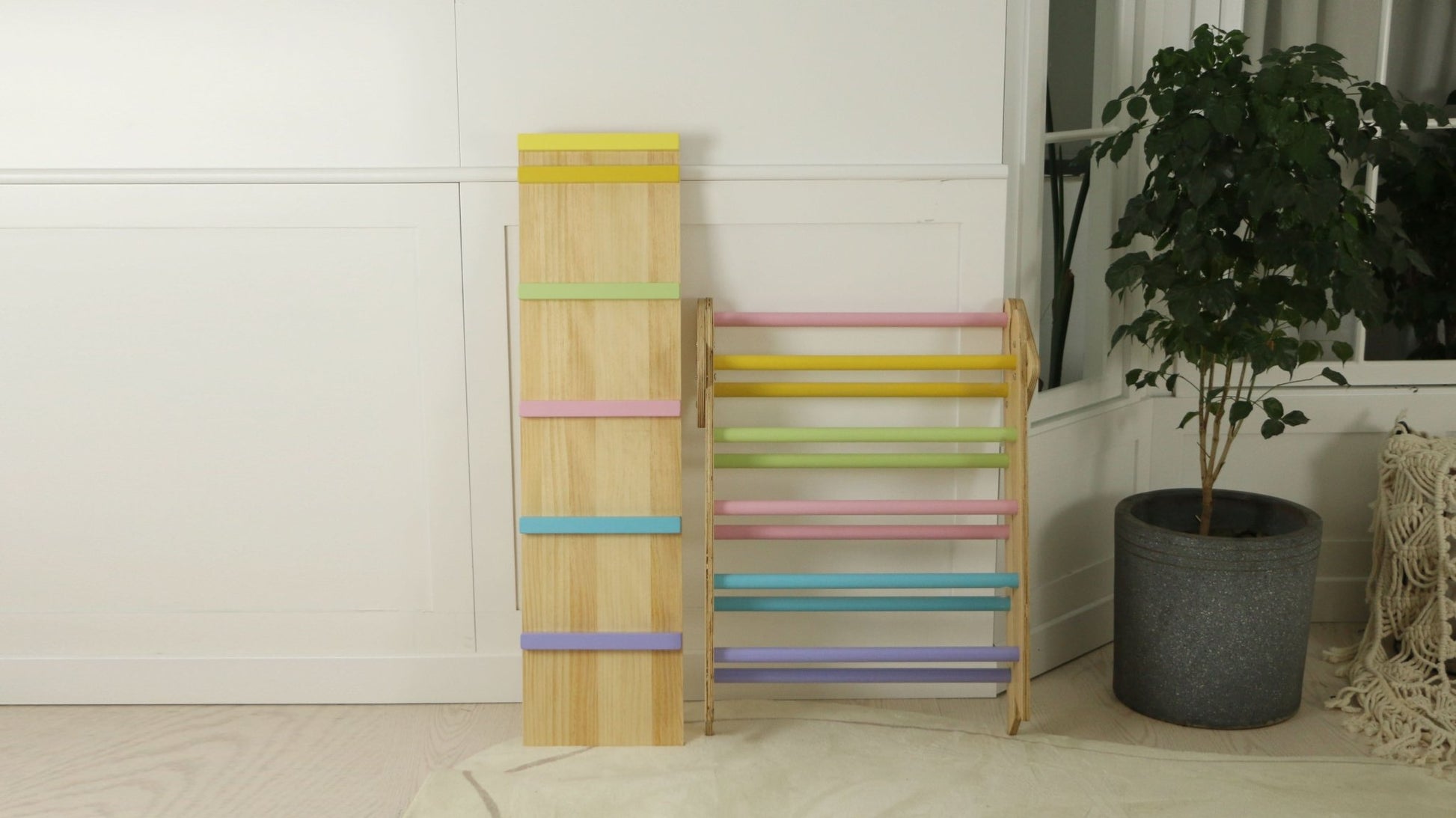 Olive - Pikler Triangle Ladder and Climber Slide - Multiple Sizes - The Nurturing Nook