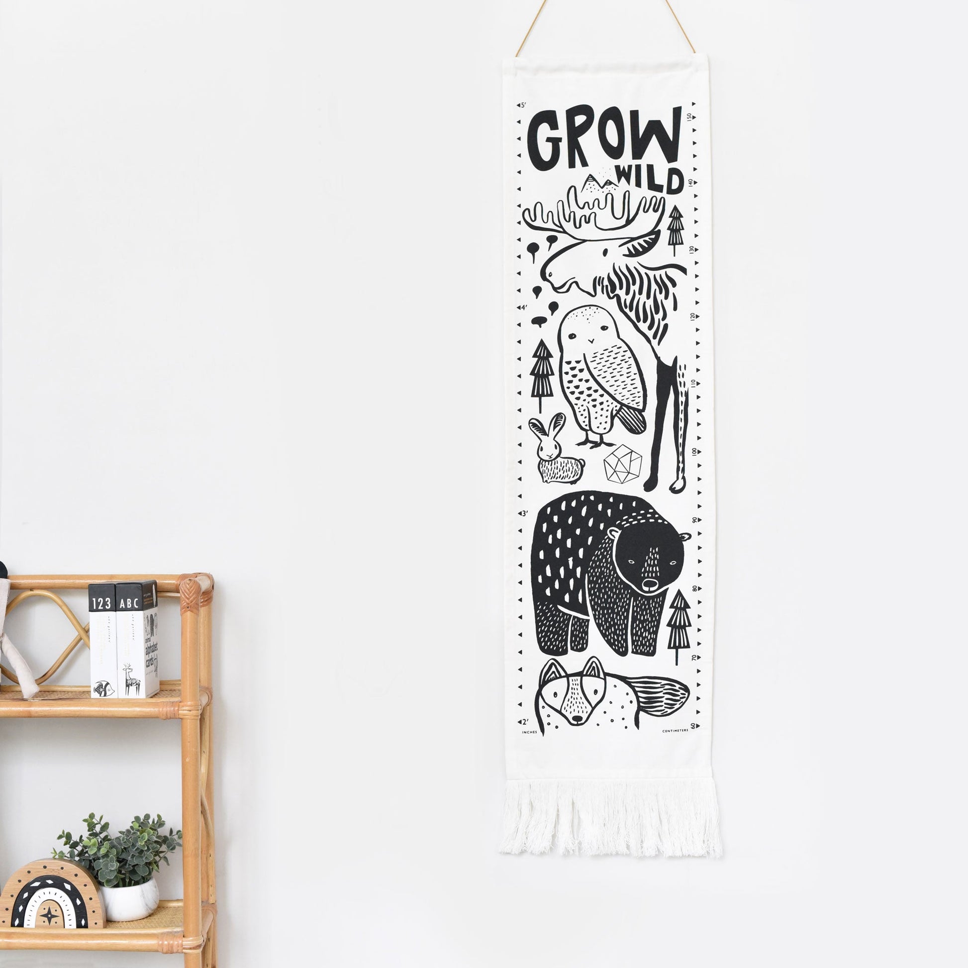 Organic cotton growth chart – woodland animals - The Nurturing Nook