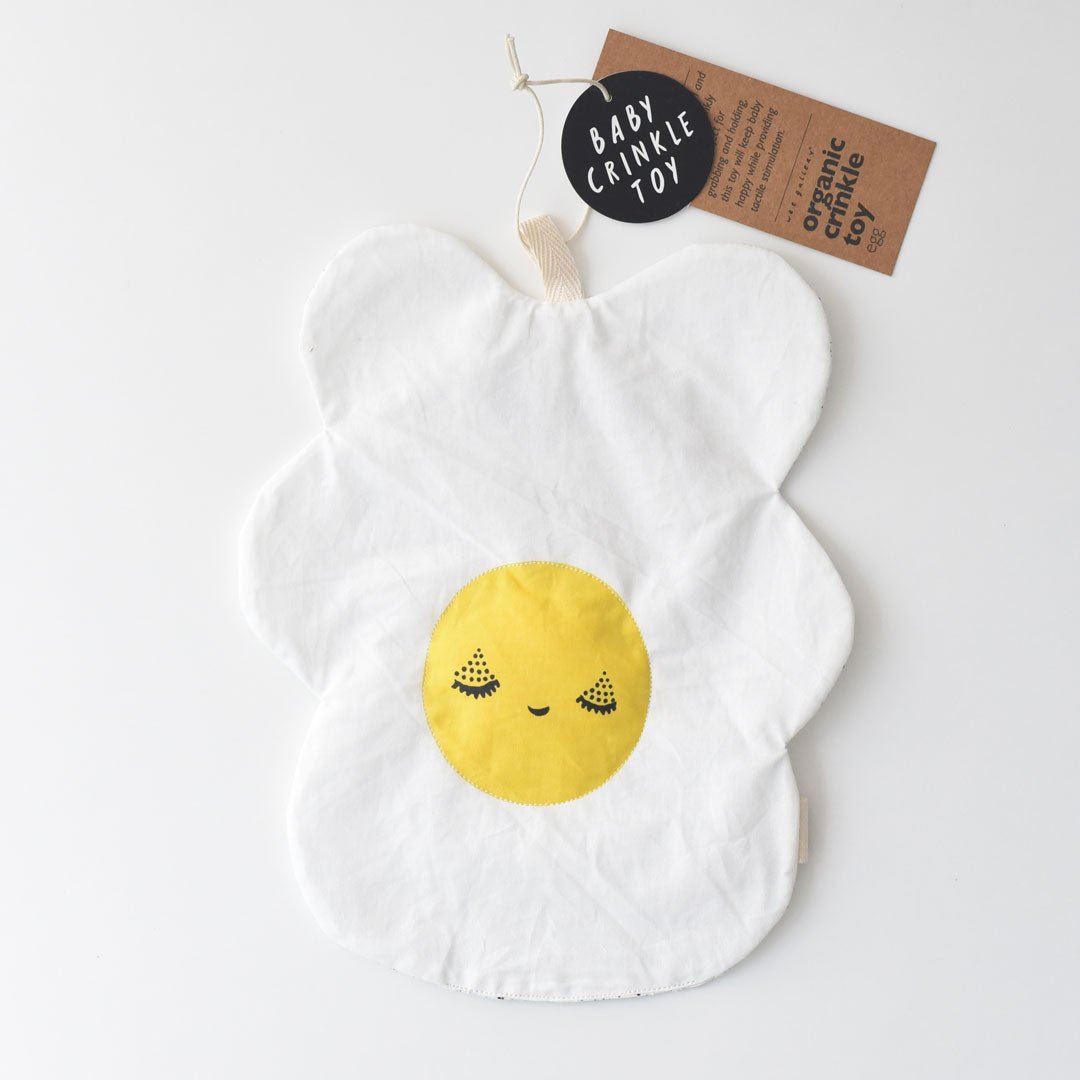 Organic Crinkle Toy - Egg - The Nurturing Nook
