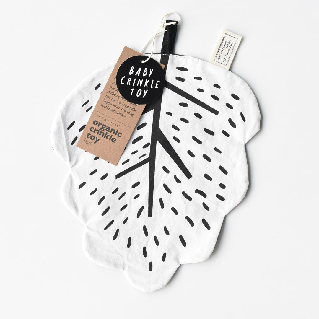 Organic Crinkle Toy - Leaf - The Nurturing Nook