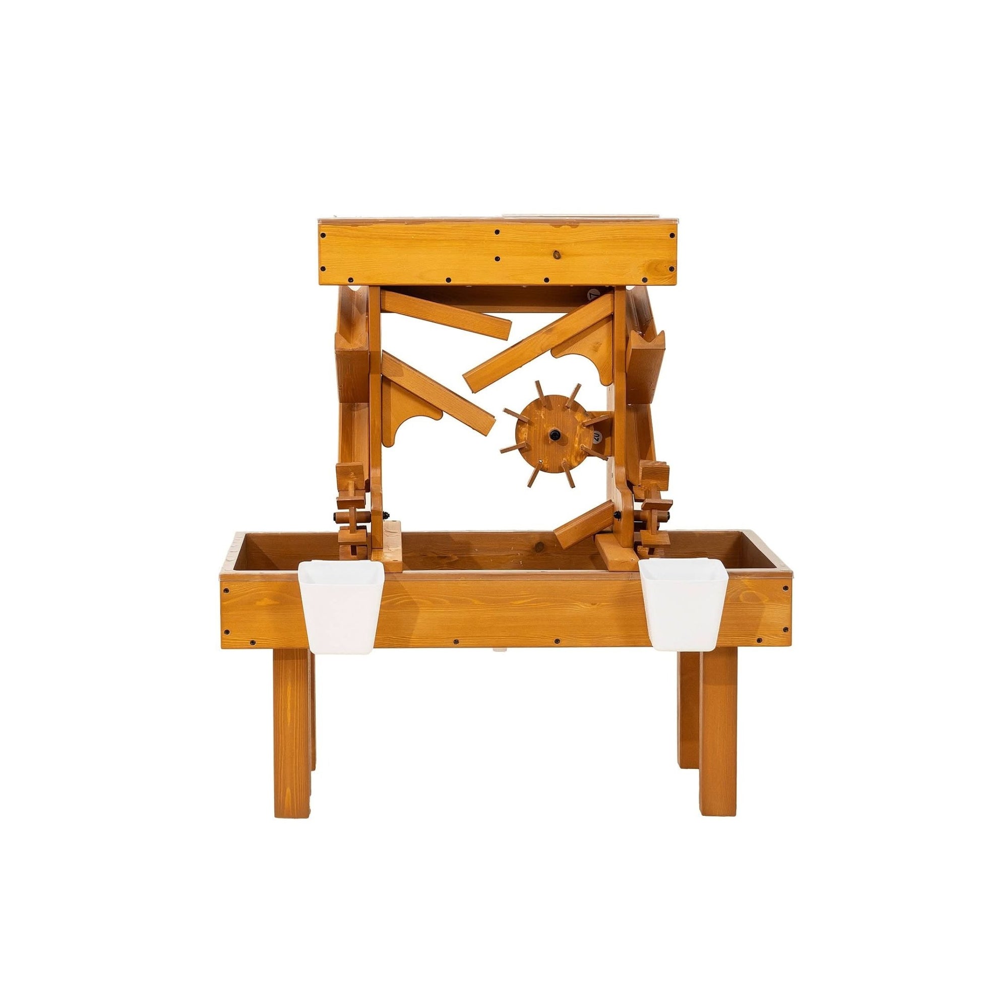 Outdoor wooden water table for kids, toddlers playset - The Nurturing Nook