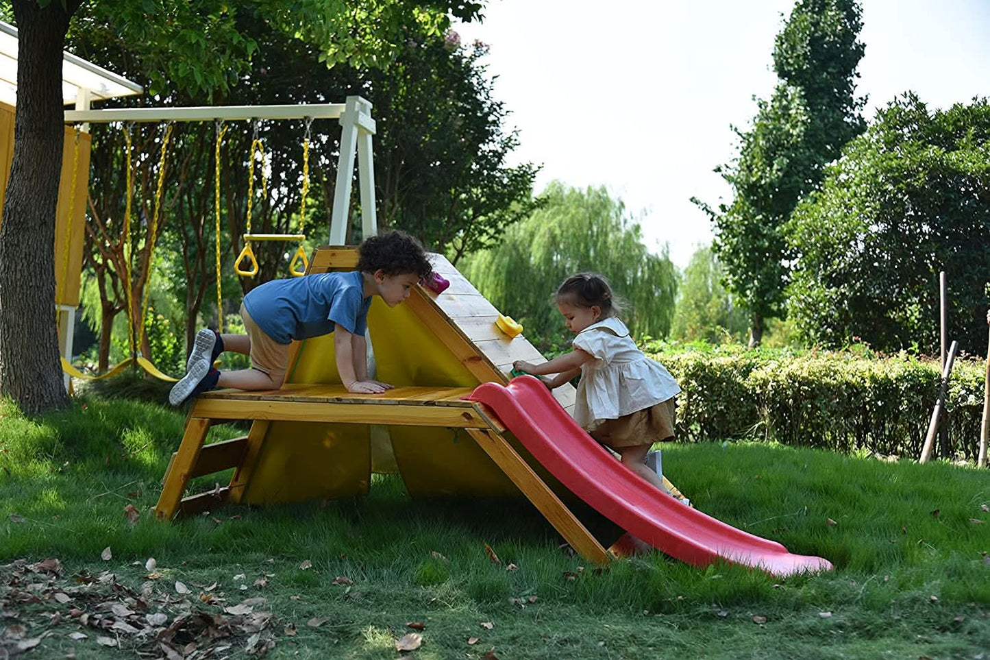 Palm - 5 - in - 1 Outdoor and Indoor Playground Playset - The Nurturing Nook