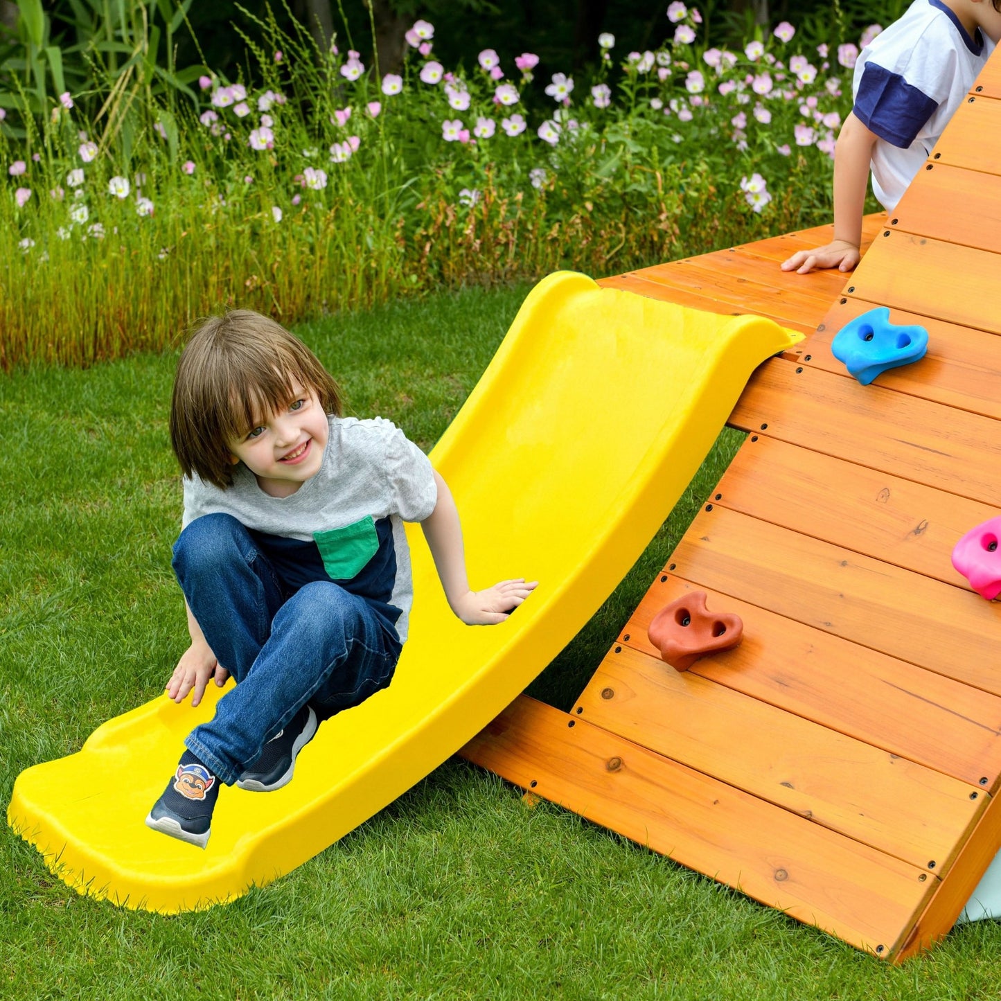 Palm - 5 - in - 1 Outdoor and Indoor Playground Playset - The Nurturing Nook