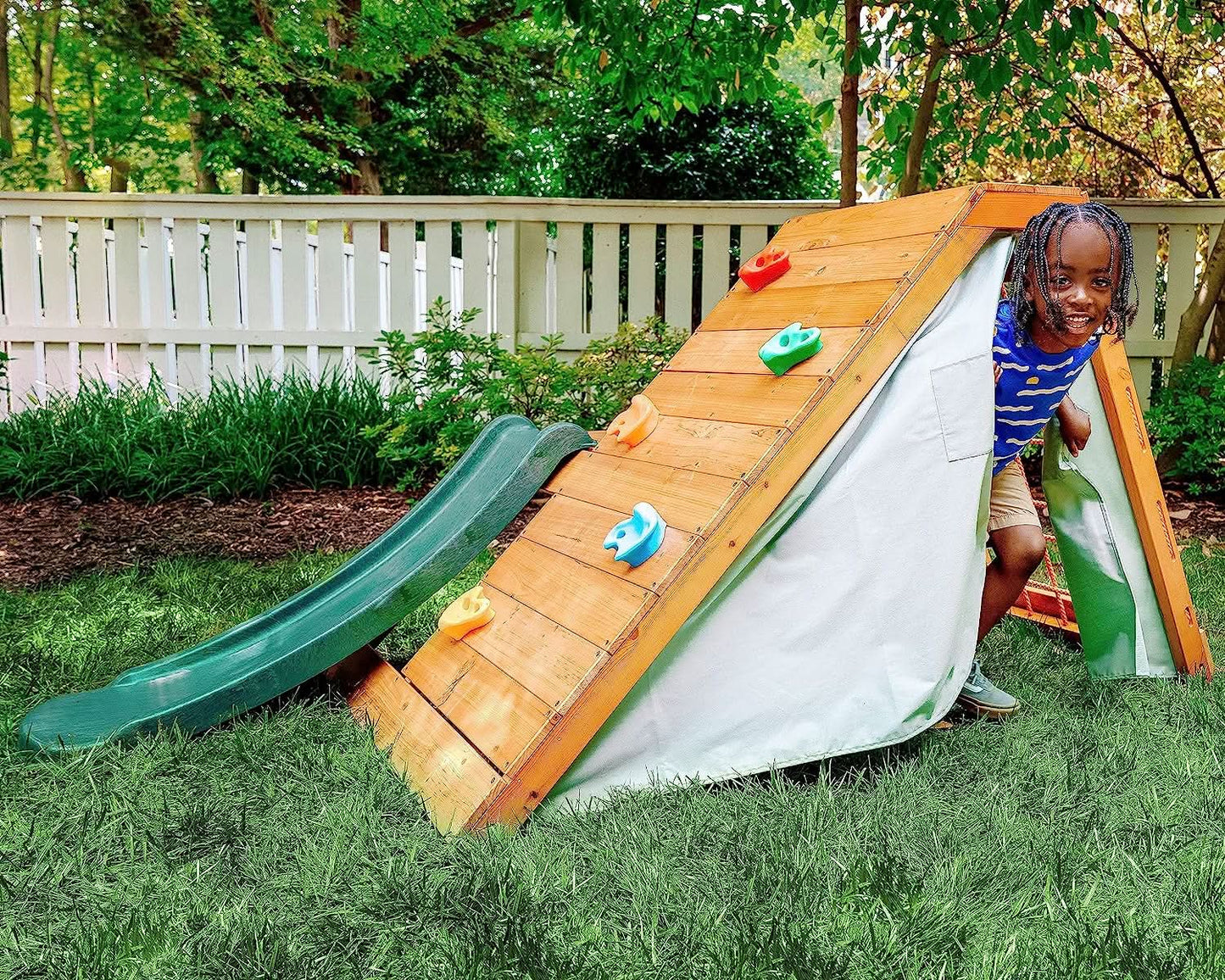 Palm - 5 - in - 1 Outdoor and Indoor Playground Playset - The Nurturing Nook