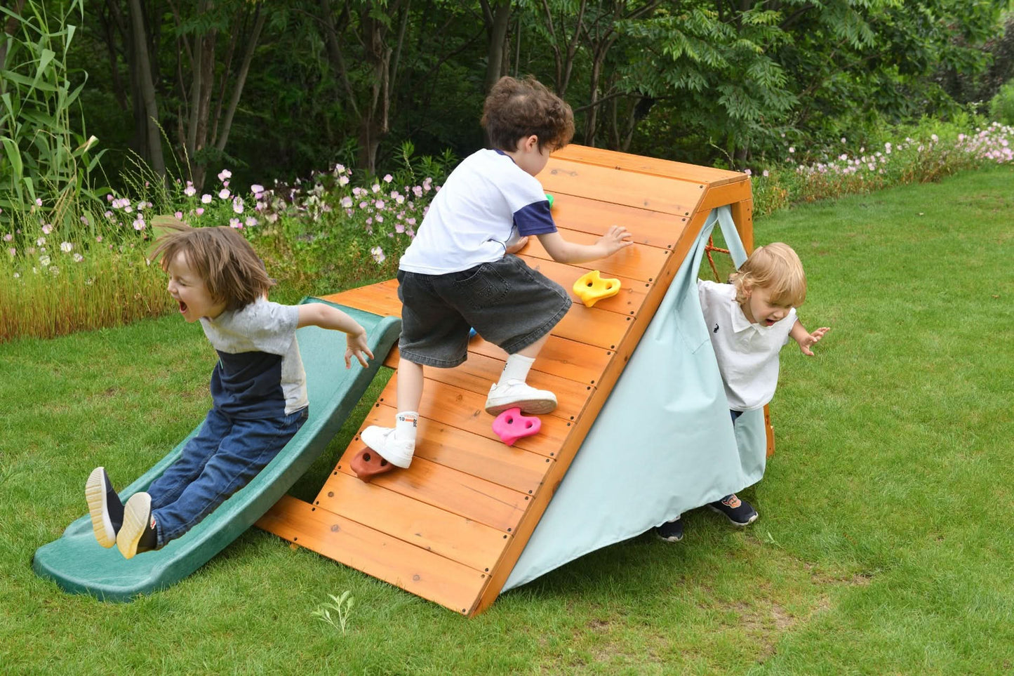 Palm - 5 - in - 1 Outdoor and Indoor Playground Playset - The Nurturing Nook