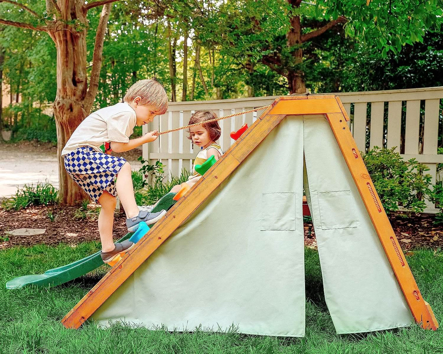 Palm - 5 - in - 1 Outdoor and Indoor Playground Playset - The Nurturing Nook