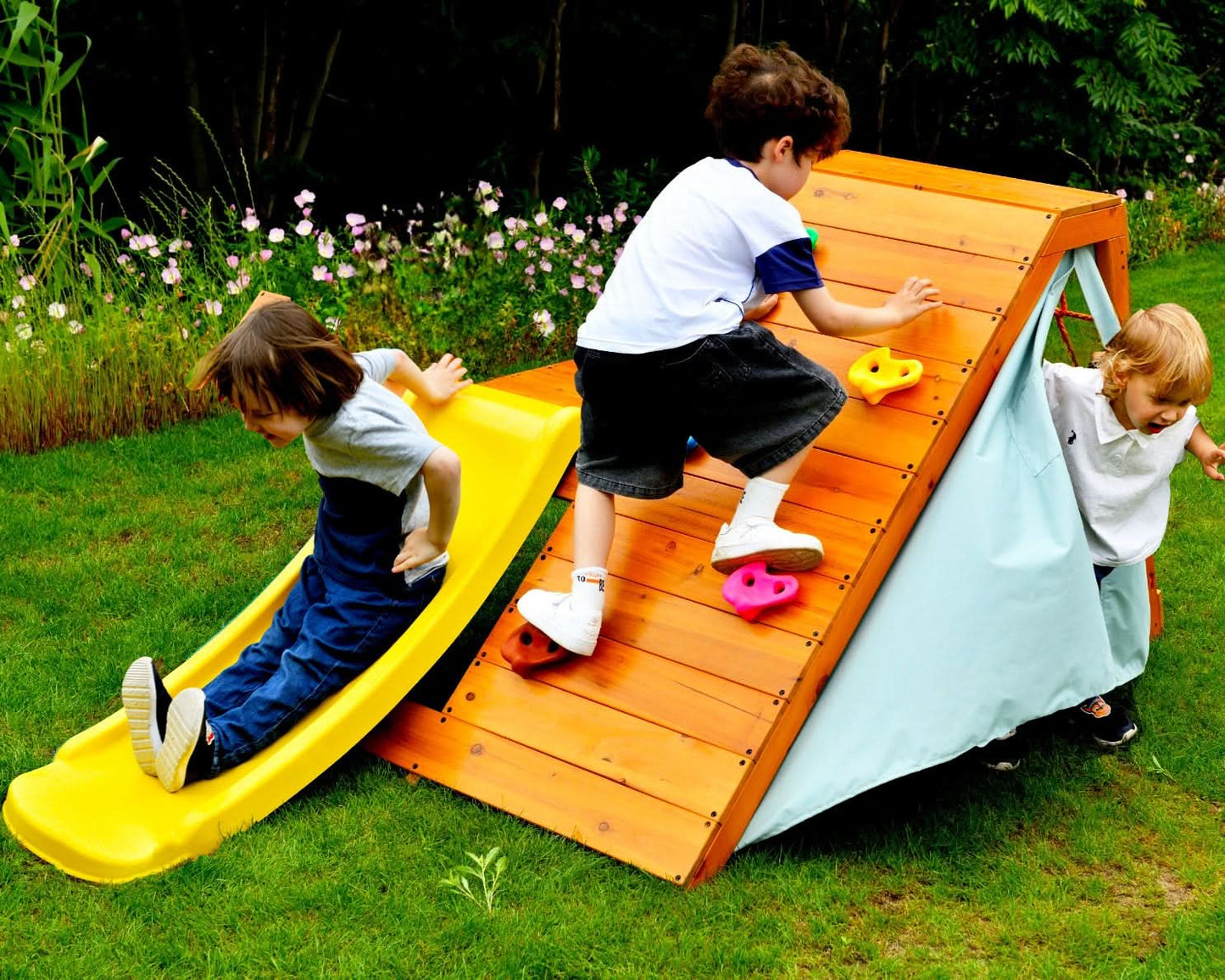 Palm - 5 - in - 1 Outdoor and Indoor Playground Playset - The Nurturing Nook